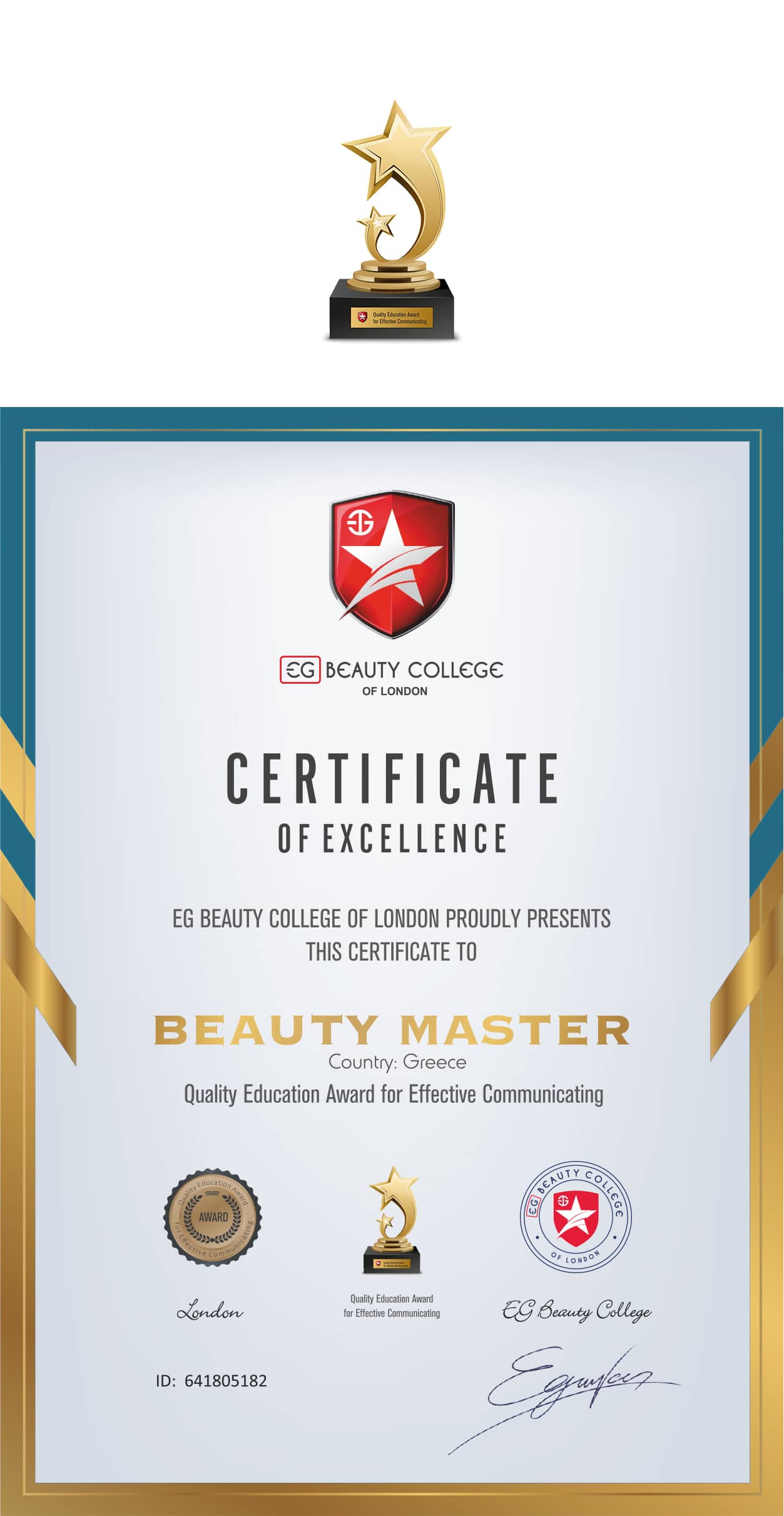 certificate 7